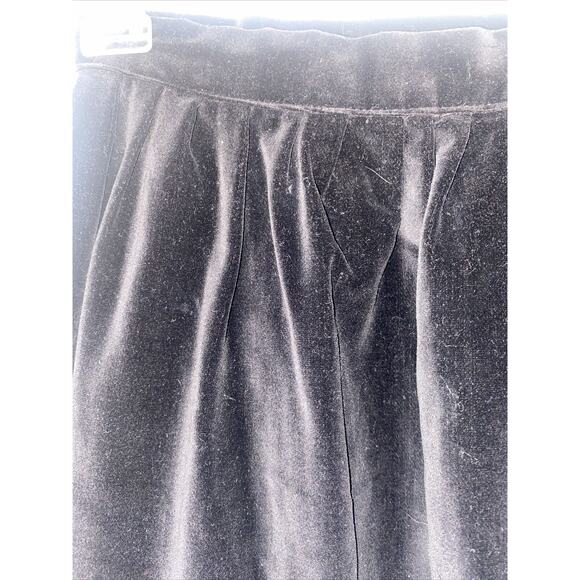 Vintage Handmade Velvet Straight Knee Length A Line Skirt Small 26” Waist - Picture 2 of 5
